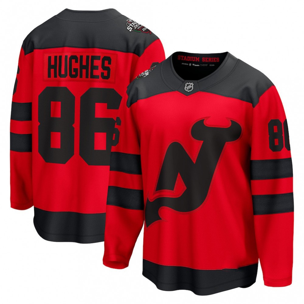 Jack Hughes New Jersey Devils 2024 NHL Stadium Series Breakaway Player Jersey – Red-Pro Kit Vault | Brand New 26/27 Sports Jerseys